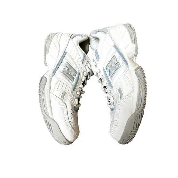 New Balance tennis shoes 653  women's size 8 white blue