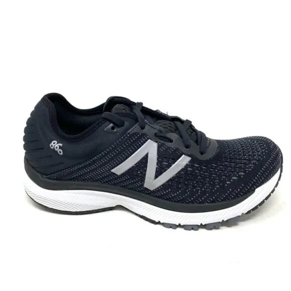 New Balance Womens 860v10 black gunmetal running shoes