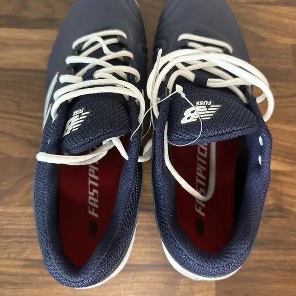 New Balance Womens SPFUSEN2 Navy/White Softball Cleats Shoes TPU US Size 13 New