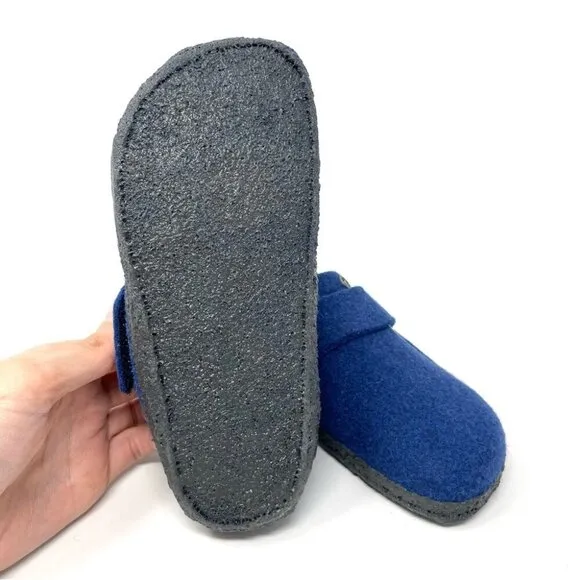 NEW Birkenstock Zermatt Blue Wool Shoes Size C12 /30