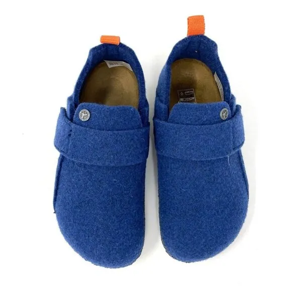 NEW Birkenstock Zermatt Blue Wool Shoes Size C12 /30