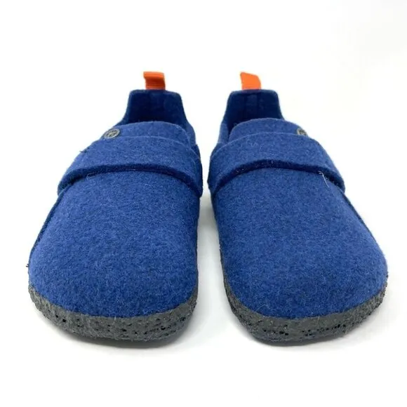 NEW Birkenstock Zermatt Blue Wool Shoes Size C12 /30