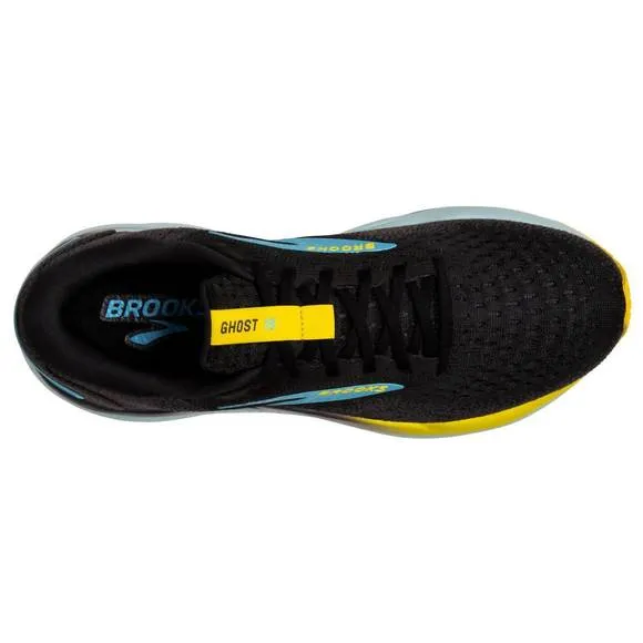 NEW BROOKS men's ghost 16 road running shoe in 029 black/forged iron/blue