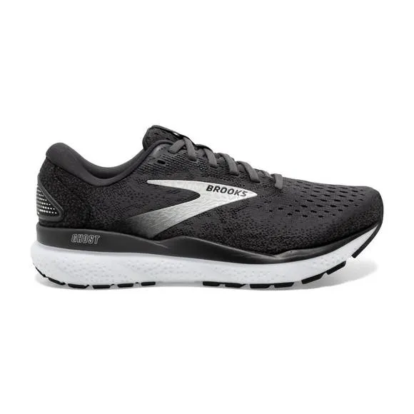 NEW BROOKS men's ghost 16 road running shoe in 090 black/grey/white