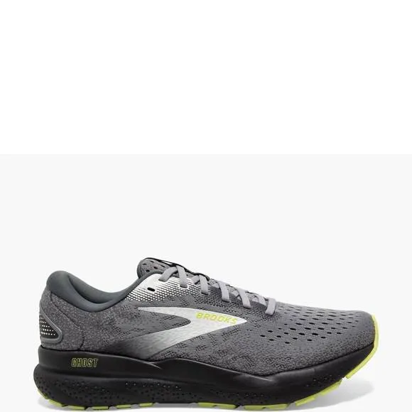 NEW BROOKS men's ghost 16 shoes in primer/grey/lime