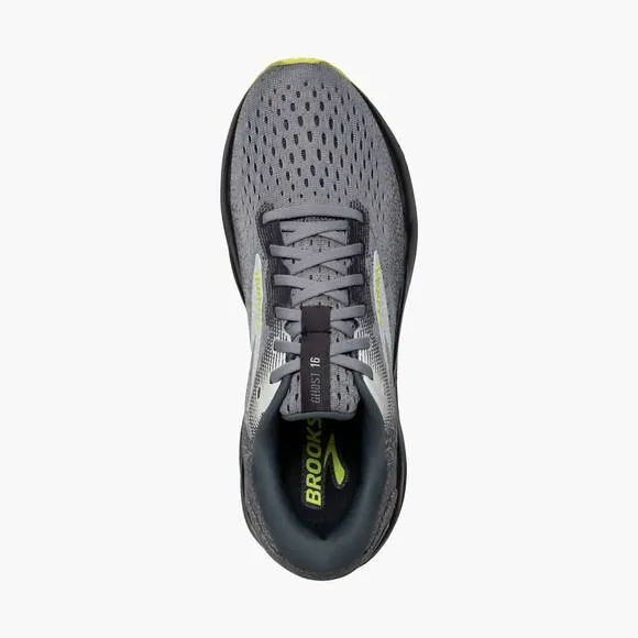 NEW BROOKS men's ghost 16 shoes in primer/grey/lime