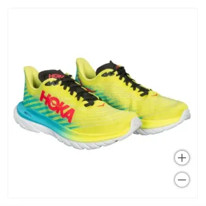 NEW! Hoka Men's Mach 5 Shoes Sneaker Lightweight Lace-up Yellow Primrose Size 12