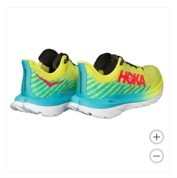 NEW! Hoka Men's Mach 5 Shoes Sneaker Lightweight Lace-up Yellow Primrose Size 12