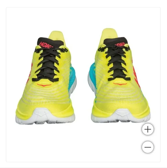 NEW! Hoka Men's Mach 5 Shoes Sneaker Lightweight Lace-up Yellow Primrose Size 12