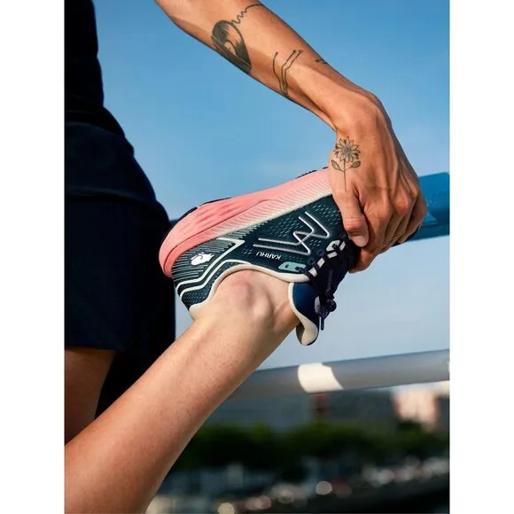 NEW KARHU Ikoni 2.5 Womens Running Shoe (Blue Fusion/Peach Blossom) Size 6