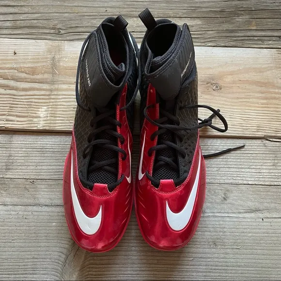 New Men Nike Lunar Superbad Pro TD Football Cleats Atlanta Falcons