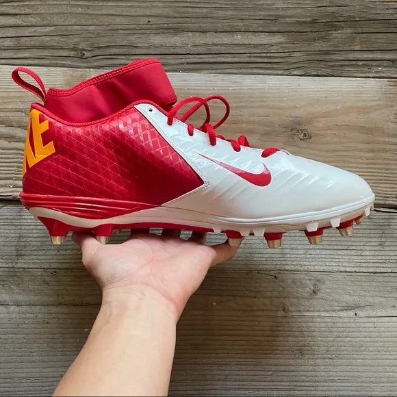 New Men Nike Lunarlon Superbad Pro Football Cleats Kansas City Chiefs Mahomes