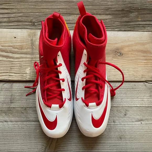 New Men Nike Lunarlon Superbad Pro Football Cleats Kansas City Chiefs Mahomes