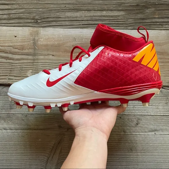 New Men Nike Lunarlon Superbad Pro Football Cleats Kansas City Chiefs Mahomes