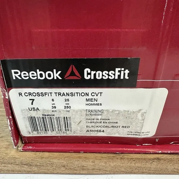 New Mens Reebok Transition CVT  Black Athletic Crossfit Sneakers Shoes Size 7 D