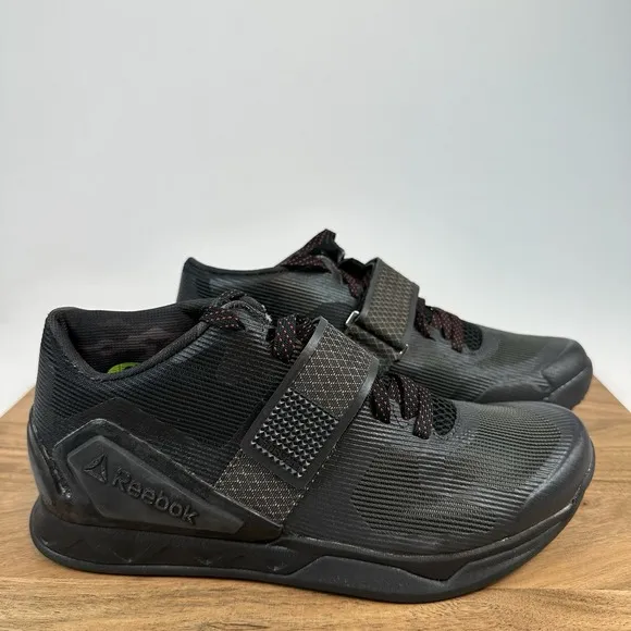 New Mens Reebok Transition CVT  Black Athletic Crossfit Sneakers Shoes Size 7 D