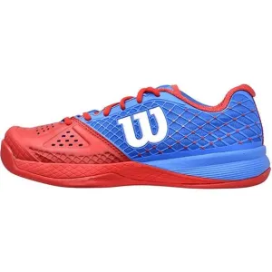 NEW Men's Size 7 WILSON Rush Pro Glide Tennis Shoes Sneakers Red Blue WRS320400