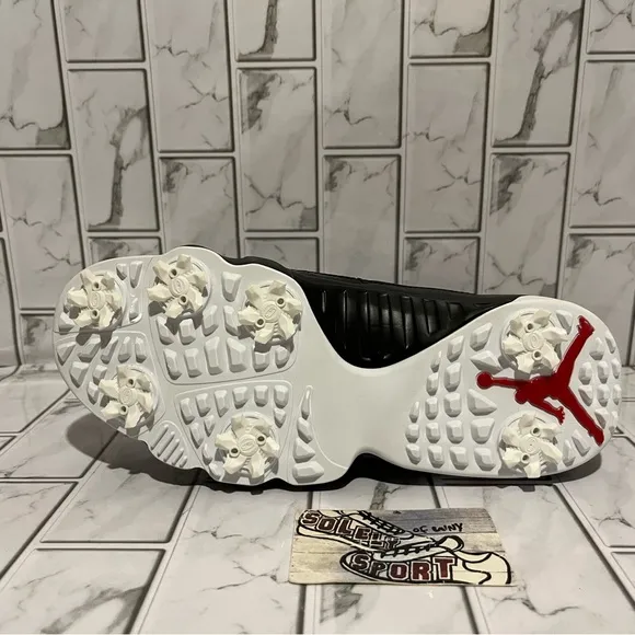 New Nike Air Jordan 9 Retro Low Golf Shoes Cleats White Black Red Bred Mens 7