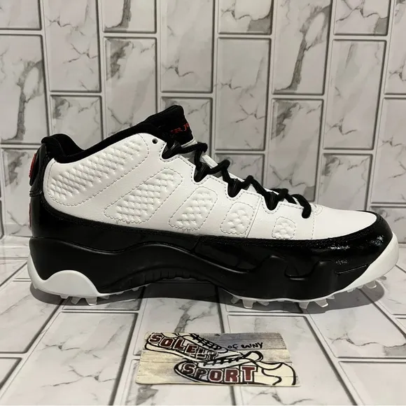 New Nike Air Jordan 9 Retro Low Golf Shoes Cleats White Black Red Bred Mens 7