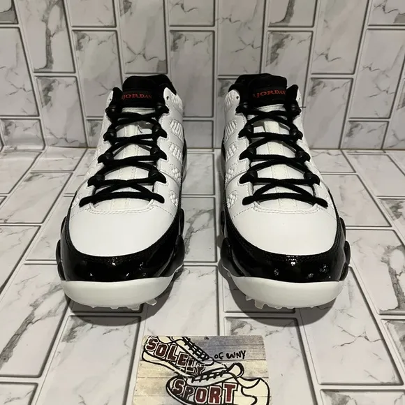 New Nike Air Jordan 9 Retro Low Golf Shoes Cleats White Black Red Bred Mens 7