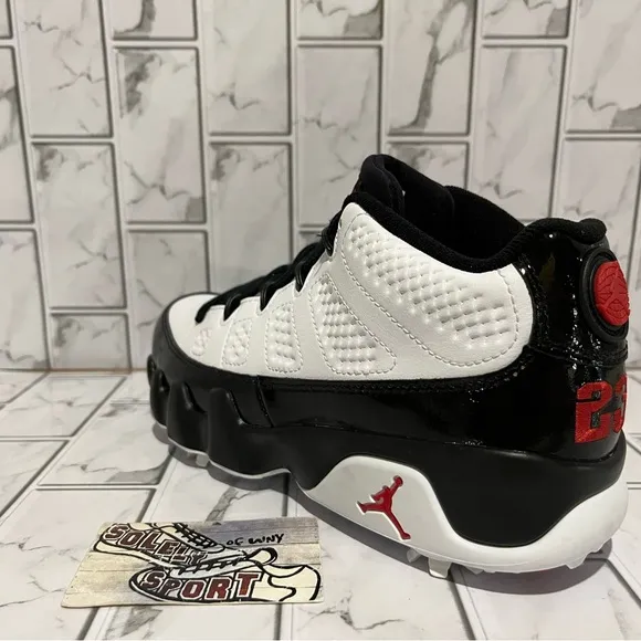 New Nike Air Jordan 9 Retro Low Golf Shoes Cleats White Black Red Bred Mens 7