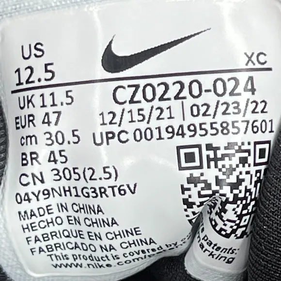 New Nike Air Zoom Vapor Pro HC Men Size 12.5 Black White Tennis Shoes CZ0220-024