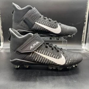NEW Nike Alpha Menace Pro 2 Mid Football Cleats Black AQ3209-002 Men’s Size 12