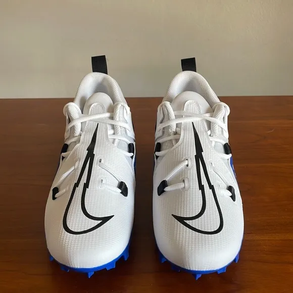 New Nike Alpha Menace Pro 3 Men’s Football Cleats White/Black/Blue CT6649-101