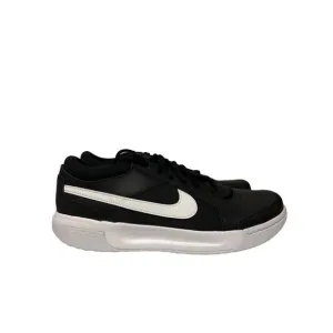 NEW! Nike Court Air Zoom Lite 3 Tennis Pickleball Black White Shoes Men's 9.5