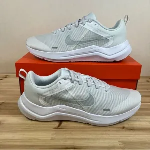 NEW Nike Downshifter 12 Road Running shoes Mens 10.5 White Pure Platinum NEW NIB