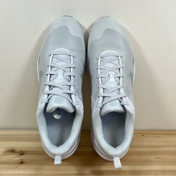 NEW Nike Downshifter 12 Road Running shoes Mens 10.5 White Pure Platinum NEW NIB