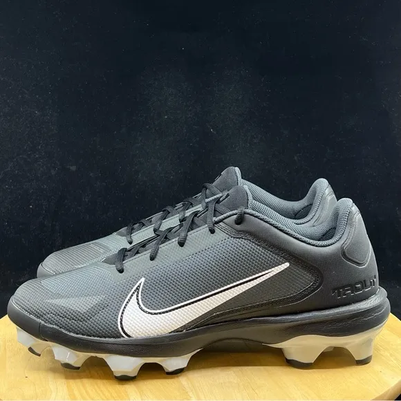 NEW Nike Force Trout 8 Pro Molded Baseball Cleats Black White CZ5914-011 size 12