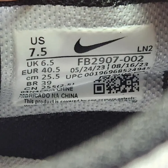 New Nike Force Zoom Trout 9 Mens Gray Metal Baseball Cleats Size 7.5 Shoes