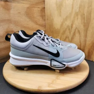 New Nike Force Zoom Trout 9 Mens Gray Metal Baseball Cleats Size 7.5 Shoes