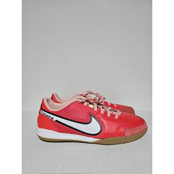New Nike Legend 9 Academy Turf Siren Red Indoor Soccer Shoes Size 11 DA1190 -618