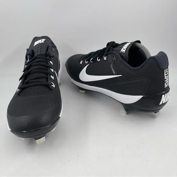 NEW! Nike Max Men’s Air Clipper 17 Black White Metal Baseball Cleats - Size 11