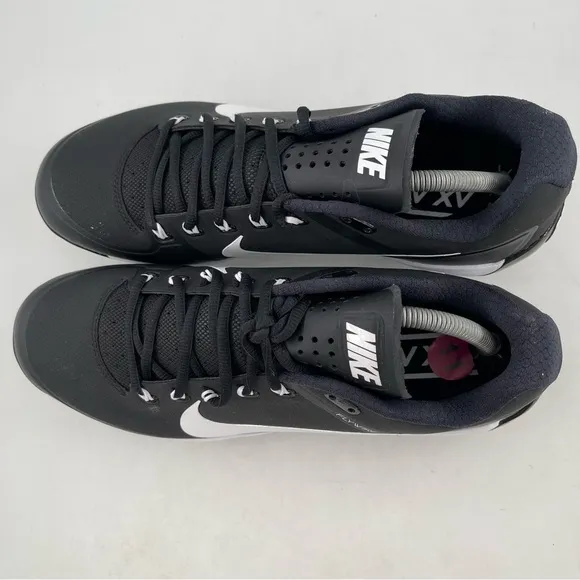 NEW! Nike Max Men’s Air Clipper 17 Black White Metal Baseball Cleats - Size 11