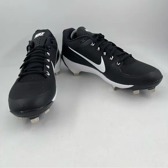 NEW! Nike Max Men’s Air Clipper 17 Black White Metal Baseball Cleats - Size 11