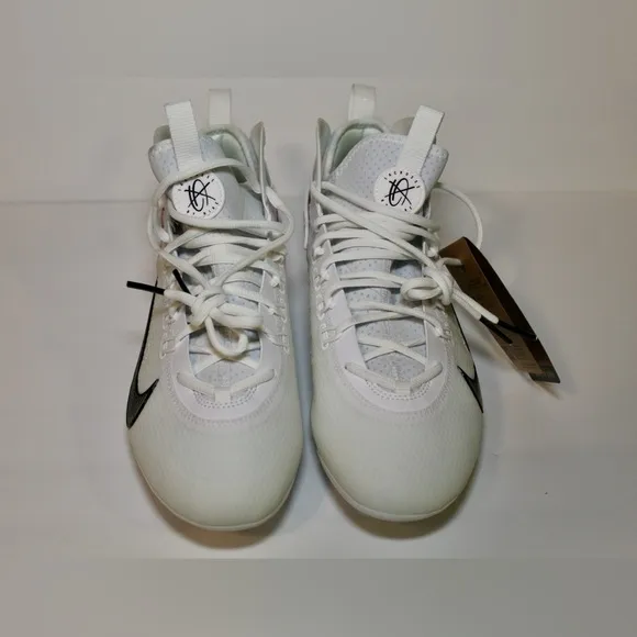 NEW Nike Men’s 9 Huarache 9 Elite Mid LAX Lacrosse Cleats White/Black FD0088-101