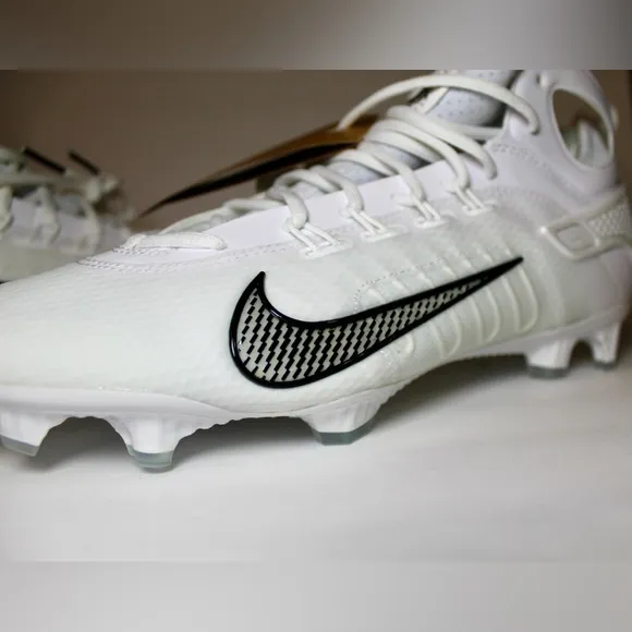 NEW Nike Men’s 9 Huarache 9 Elite Mid LAX Lacrosse Cleats White/Black FD0088-101