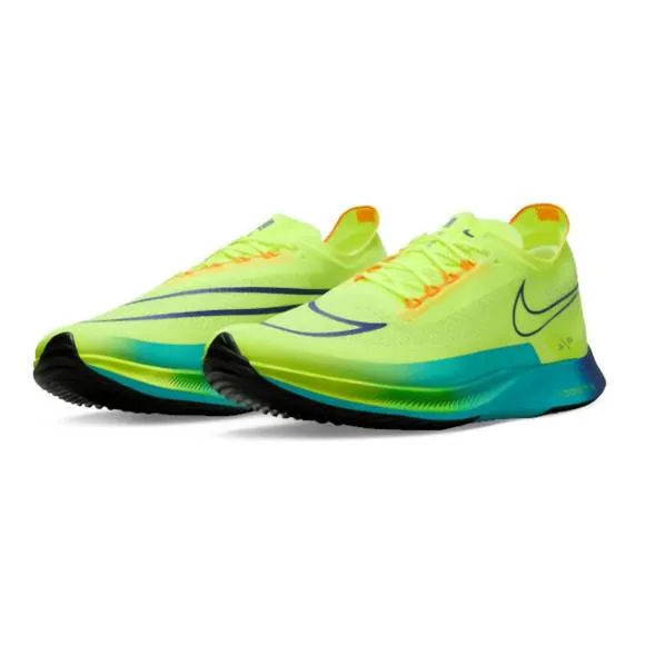 NEW NIKE men's zoomx streakfly shoes in volt/black-bright crimson