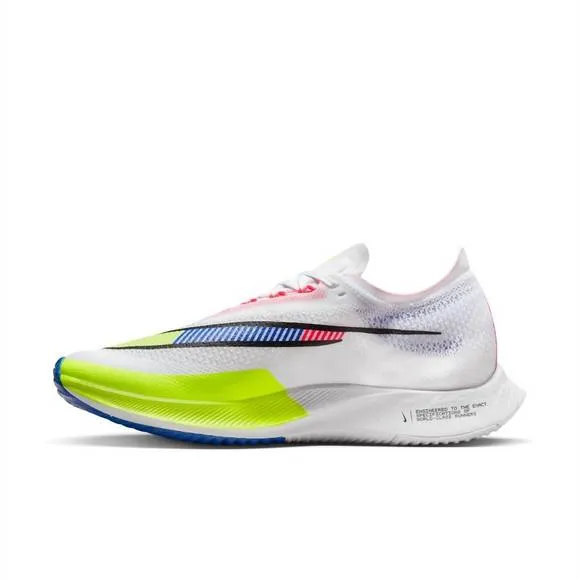 NEW NIKE men's zoomx streakfly shoes in white/volt/racer blue/black