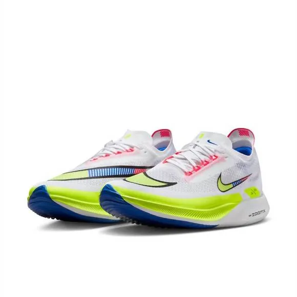 NEW NIKE men's zoomx streakfly shoes in white/volt/racer blue/black