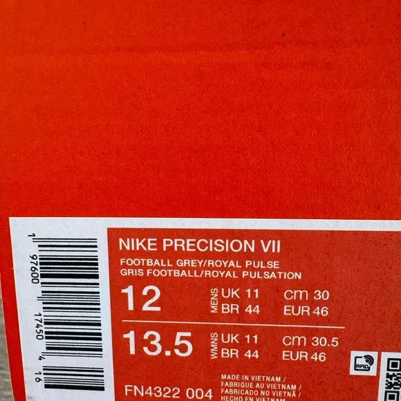 New Nike Precision 7 'Football Grey Royal Pulse' Basketball Shoes FN4322-004