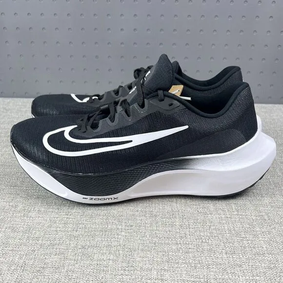 New Nike Zoom Fly 5 Road Running Shoes DM8968 001 Black White - Mens Size 14