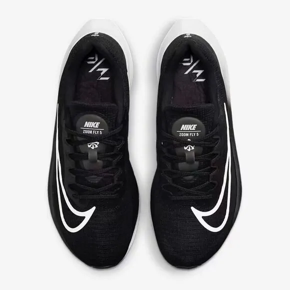 New Nike Zoom Fly 5 Road Running Shoes DM8968 001 Black White - Mens Size 14