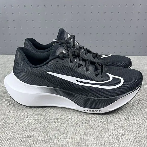 New Nike Zoom Fly 5 Road Running Shoes DM8968 001 Black White - Mens Size 14
