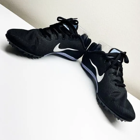 NEW Nike Zoom Rival M9 Black Purple Track &amp; Field Spikes Unisex Shoes Size 10.5