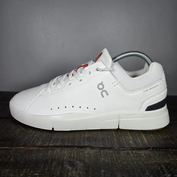 NEW On Cloud The Roger Advantage Mens Size 7.5 Casual Tennis Shoes White Spice