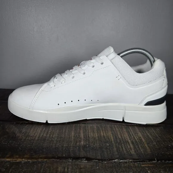 NEW On Cloud The Roger Advantage Mens Size 7.5 Casual Tennis Shoes White Spice